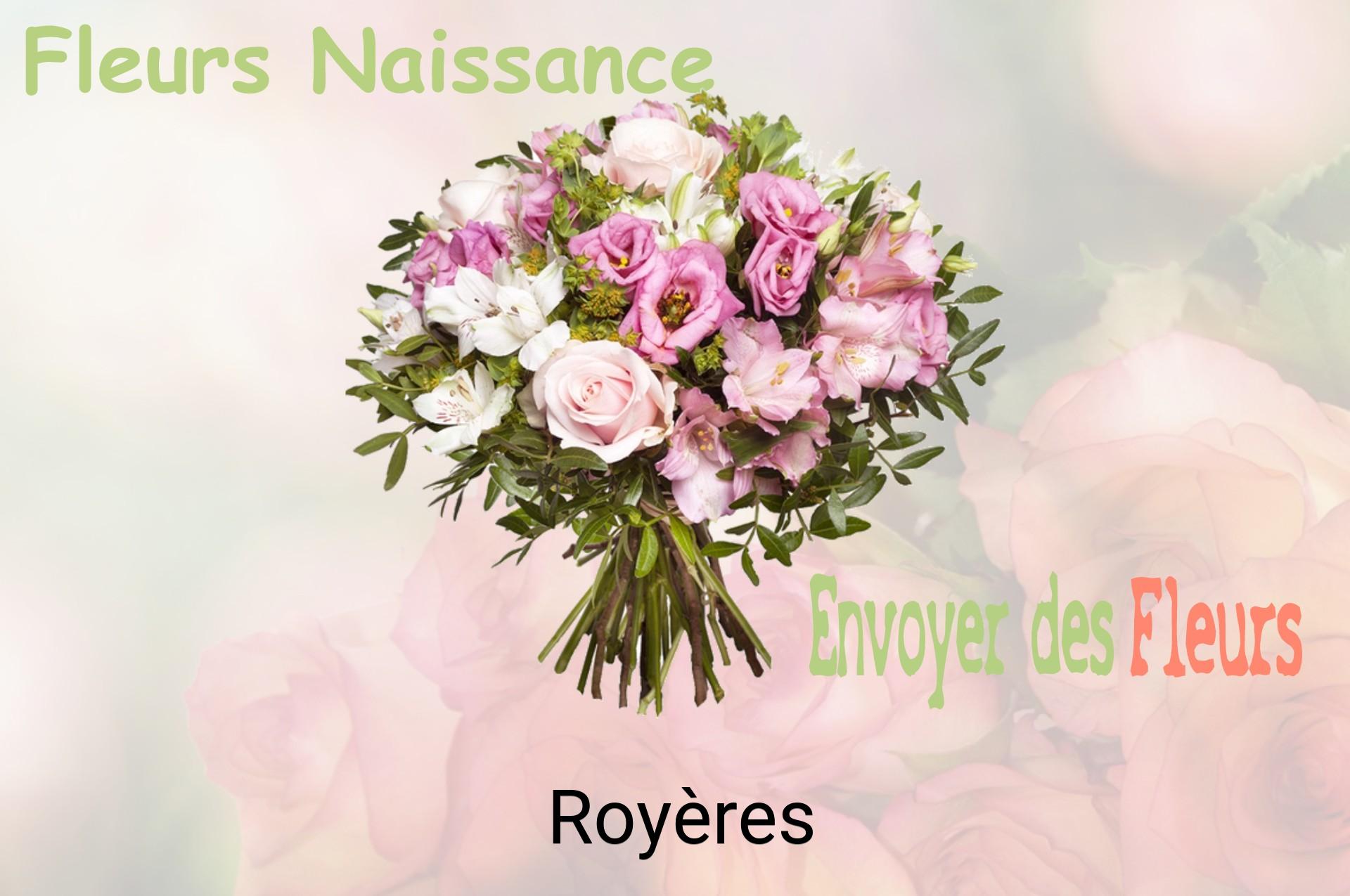 Bouquet de fleurs de naissance livré à Royères