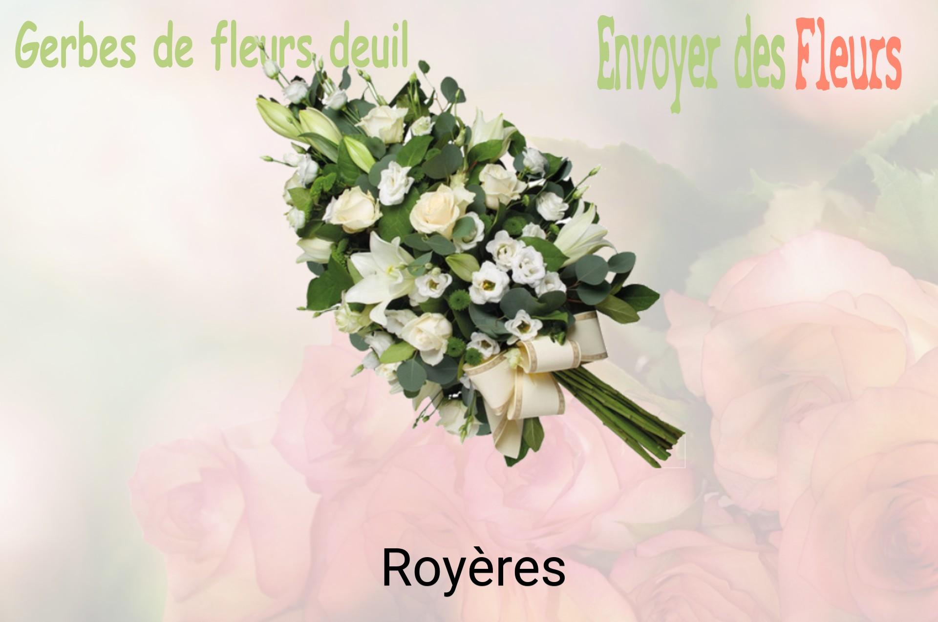 Gerbe de fleurs de deuil livrée à Royères